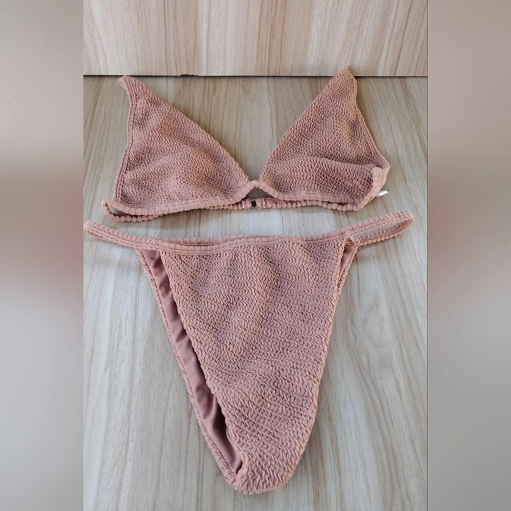 TJ Swim Triangle Bikini in light pink